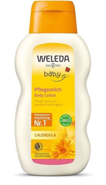Vaikiškas kūno pienelis su medetkomis