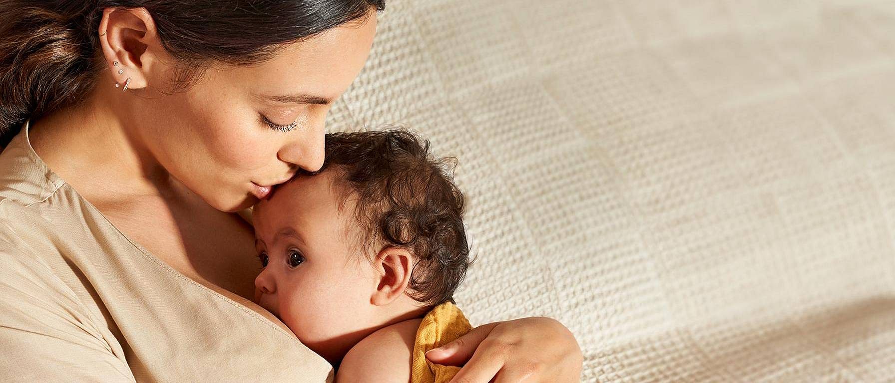 woman with baby