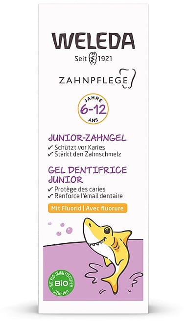 Vaikiškas dantų gelis su fluoru „Weleda Junior“
