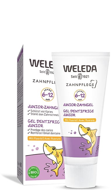 Vaikiškas dantų gelis su fluoru „Weleda Junior“