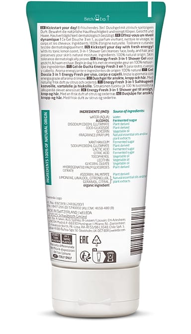 Dušo gelis vyrams FOR MEN ENERGY FRESH 3in1