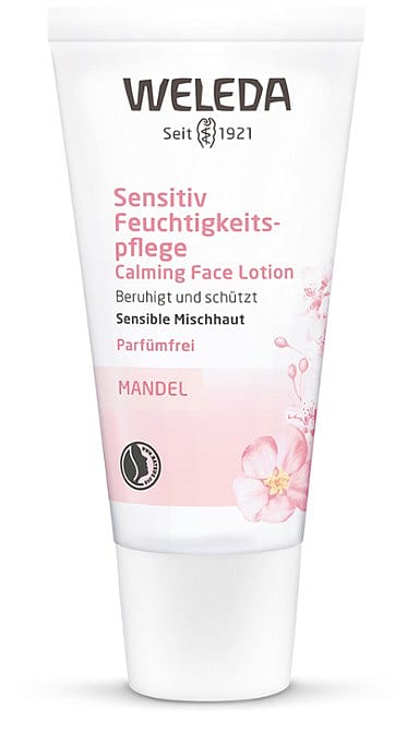 Raminamoji veido emulsija su migdolais