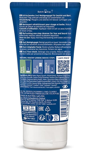 FOR MEN 2in1 Face Wash veido prausiklis